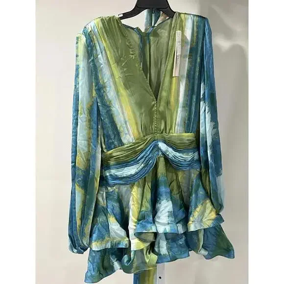 BRONX AND BANCO Bedouin Coastal Mini Dress in Blue Multi - Picture 2 of 8